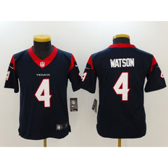 Youth Houston Texans #4 Deshaun Watson Navy Blue Team Color Vapor Untouchable Limited Stitched NFL Jersey 