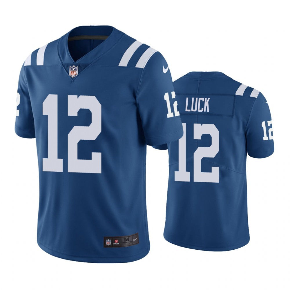 Youth Indianapolis Colts #12 Andrew Luck Blue Vapor Untouchable Limited Stitched Football Jersey 