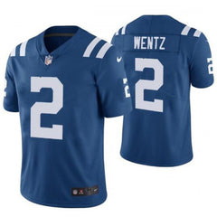 Youth Indianapolis Colts #2 Carson Wentz Blue Vapor Untouchable Limited Stitched Football Jersey 