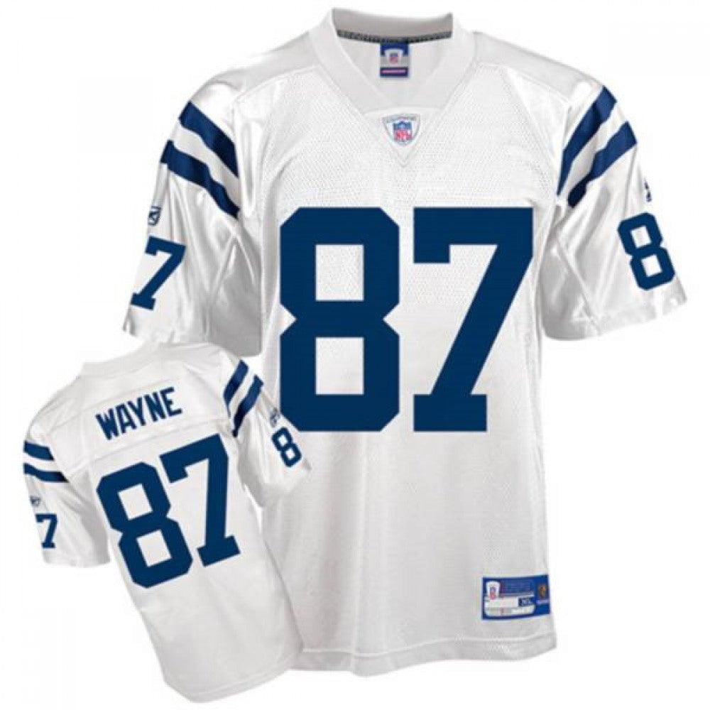 Colts #87 Reggie Wayne White Stitched Youth NFL Jersey 