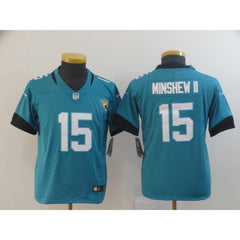Youth Jacksonville Jaguars #15 Gardner Minshew II Blue 2019 Vapor Untouchable Stitched NFL Jersey 