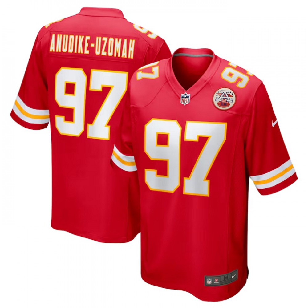 Youth Kansas City Chiefs #97 Felix Anudike-Uzomah Red Stitched Jersey 