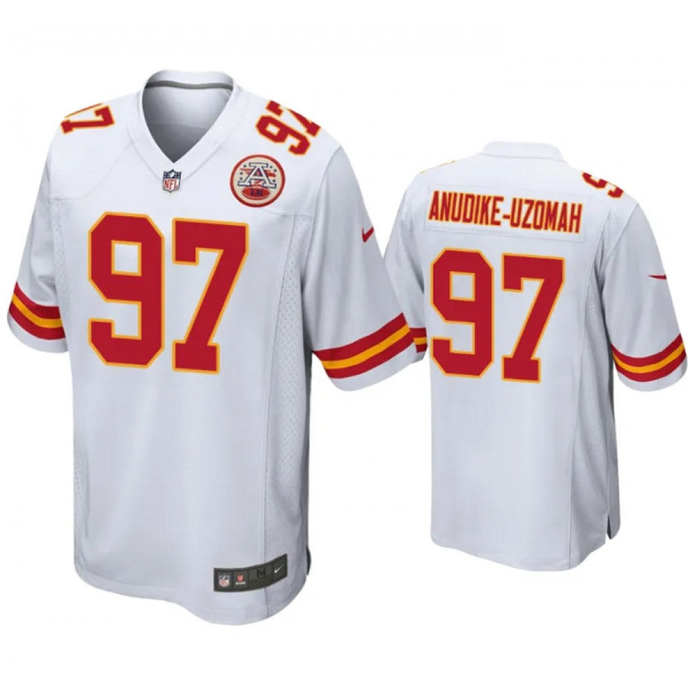 Youth Kansas City Chiefs #97 Felix Anudike-Uzomah White Stitched Jersey 