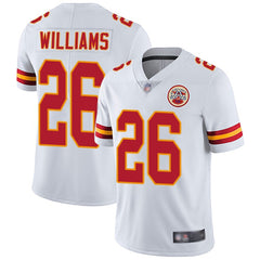 Youth Kansas City Chiefs #26 Damien Williams White Vapor Untouchable Limited Stitched Jersey 