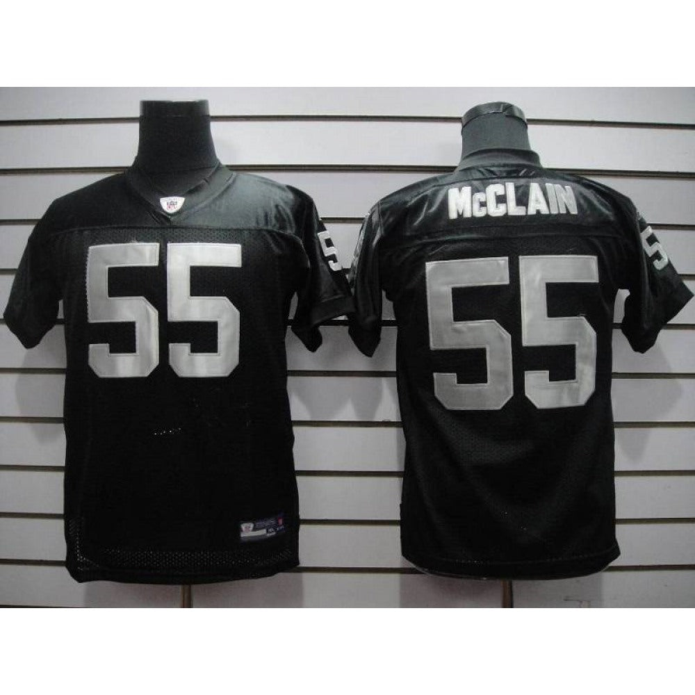Raiders #55 Rolando McClain Black Stitched Youth NFL Jersey 