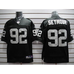 Raiders #92 Richard Seymour Black Stitched Youth NFL Jersey 