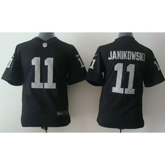 Raiders #11 Sebastian Janikowski Black Team Color Youth Stitched NFL Elite Jersey 