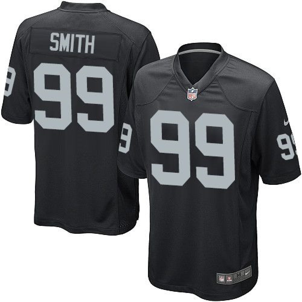 Raiders #99 Aldon Smith Black Team Color Youth Stitched NFL Elite Jersey 
