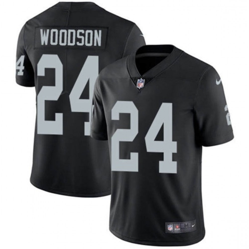 Youth Las Vegas Raiders #24 Charles Woodson Black Vapor Untouchable Limited Stitched Jersey 