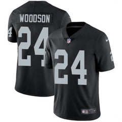 Youth Las Vegas Raiders #24 Charles Woodson Black Vapor Untouchable Limited Stitched Jersey 
