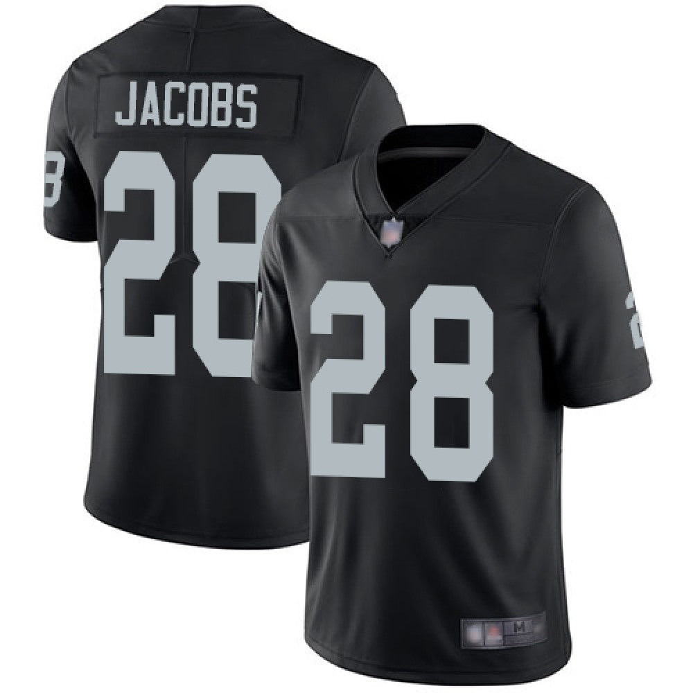 Youth Oakland Raiders #28 Josh Jacobs Black Vapor Untouchable Limited Stitched NFL Jersey 