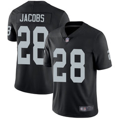 Youth Oakland Raiders #28 Josh Jacobs Black Vapor Untouchable Limited Stitched NFL Jersey 