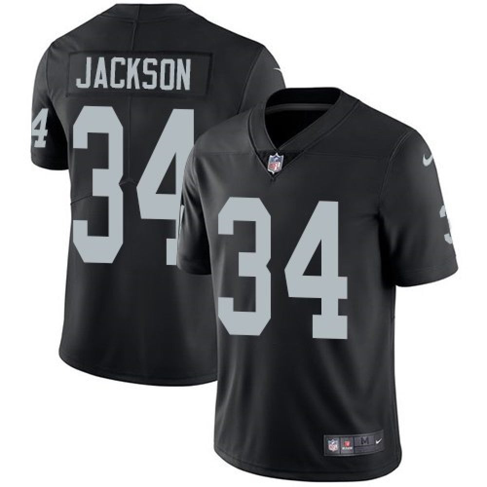 Youth Oakland Raiders #34 Bo Jackson Black Vapor Untouchable Limited Stitched NFL Jersey 