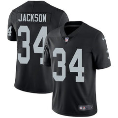 Youth Oakland Raiders #34 Bo Jackson Black Vapor Untouchable Limited Stitched NFL Jersey 