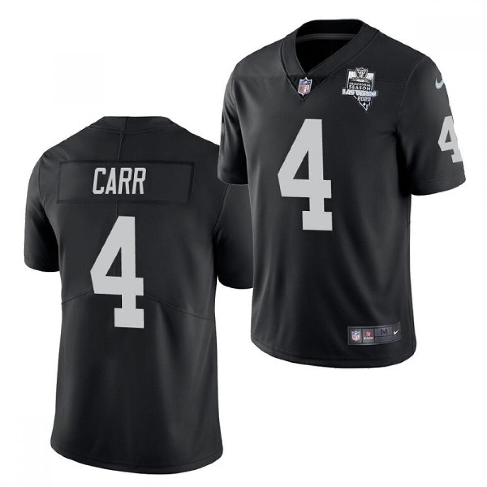 Youth Oakland Raiders #4 Derek Carr 2020 Black Inaugural Season Vapor Limited Stitched Jersey 