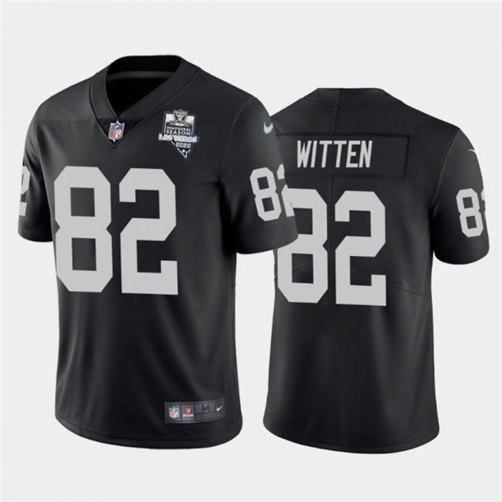 Youth Las Vegas Raiders #82 Jason Witten 2020 Black Inaugural Season Vapor Limited Stitched Jersey 