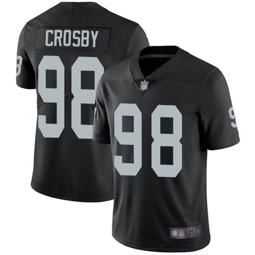 Youth Oakland Raiders #98 Maxx Crosby Black Vapor Untouchable Limited Stitched NFL Jersey 