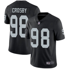 Youth Oakland Raiders #98 Maxx Crosby Black Vapor Untouchable Limited Stitched NFL Jersey 