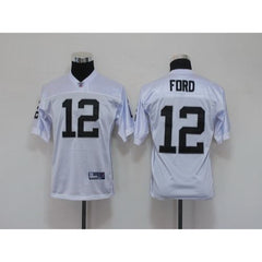 Raiders #12 Jacoby Ford White Stitched Youth NFL Jersey 
