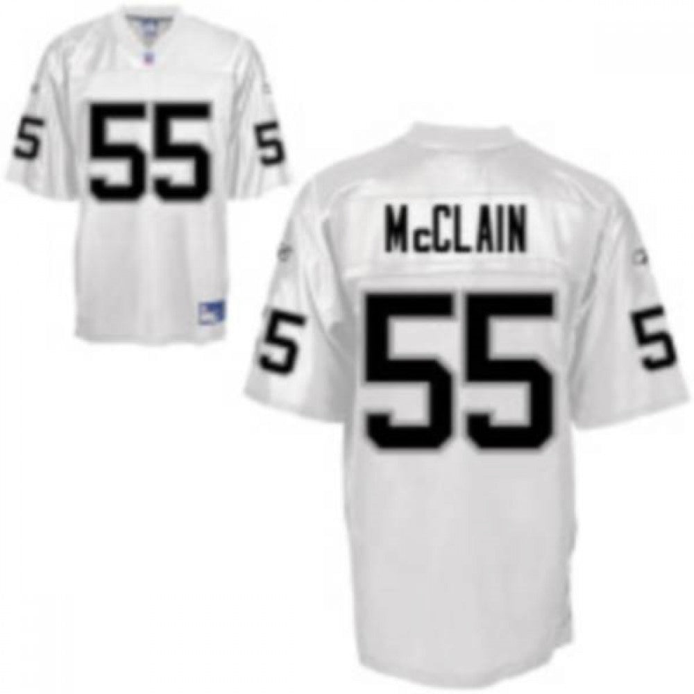 Raiders #55 Rolando McClain White Stitched Youth NFL Jersey 