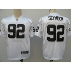 Raiders #92 Richard Seymour White Stitched Youth NFL Jersey 