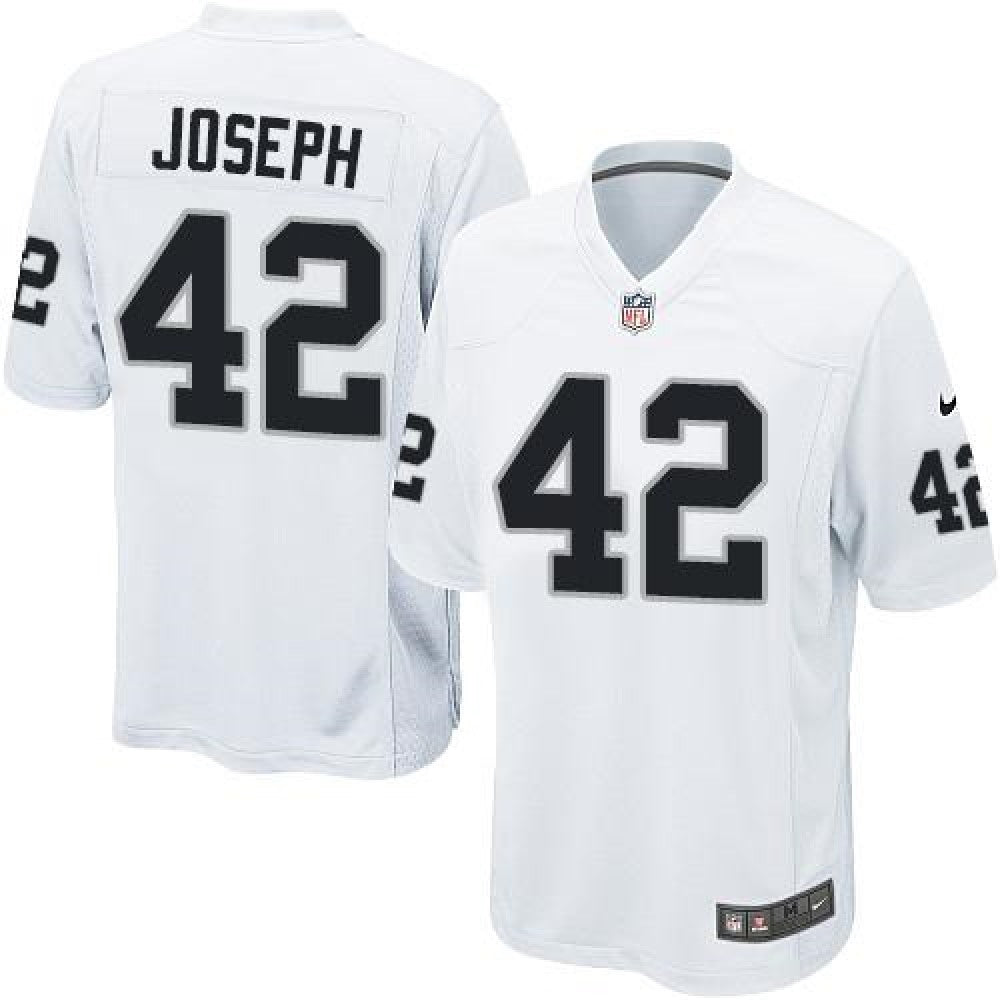 Raiders #42 Karl Joseph White Youth Stitched NFL Elite Jersey 