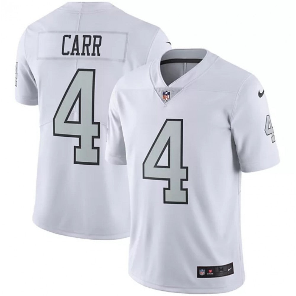 Youth Oakland Raiders #4 Derek Carr White Color Rush Limited Stitched NFL Jersey 