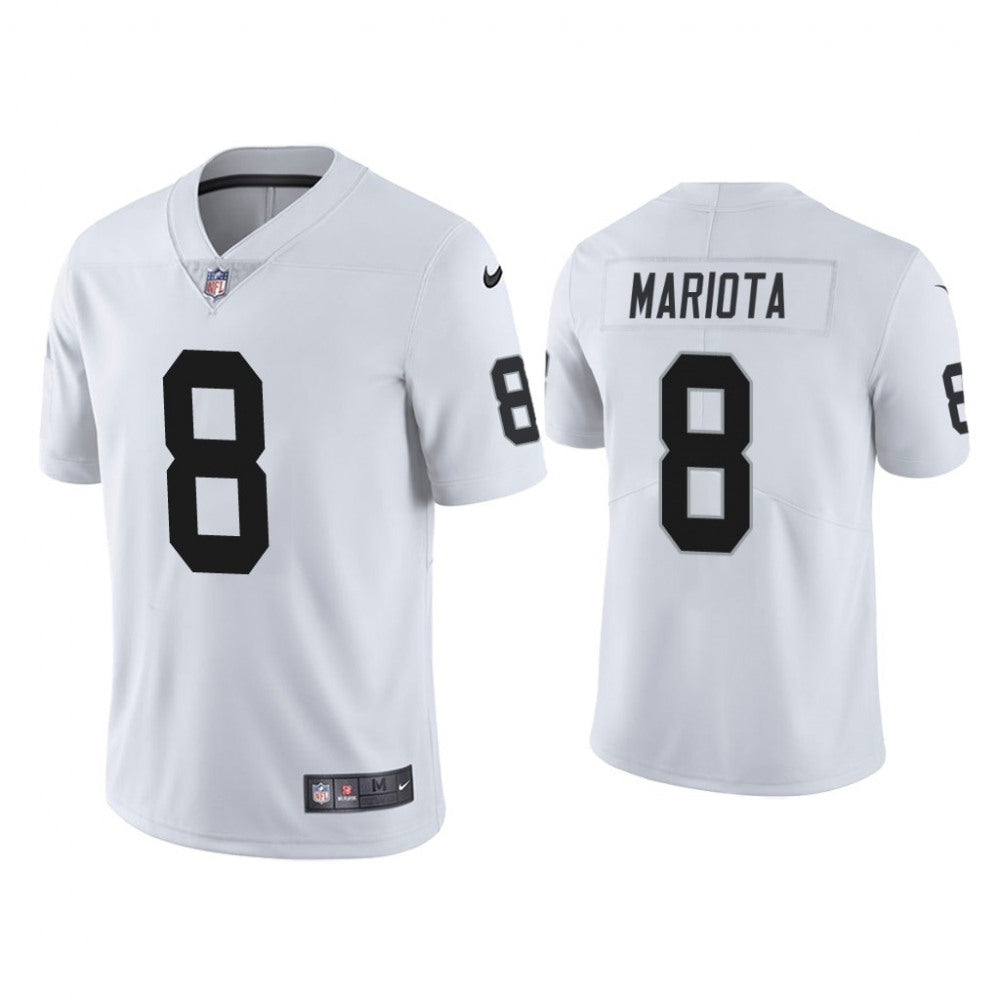 Youth Oakland Raiders #8 Marcus Mariota White Vapor Untouchable Limited Stitched Jersey 