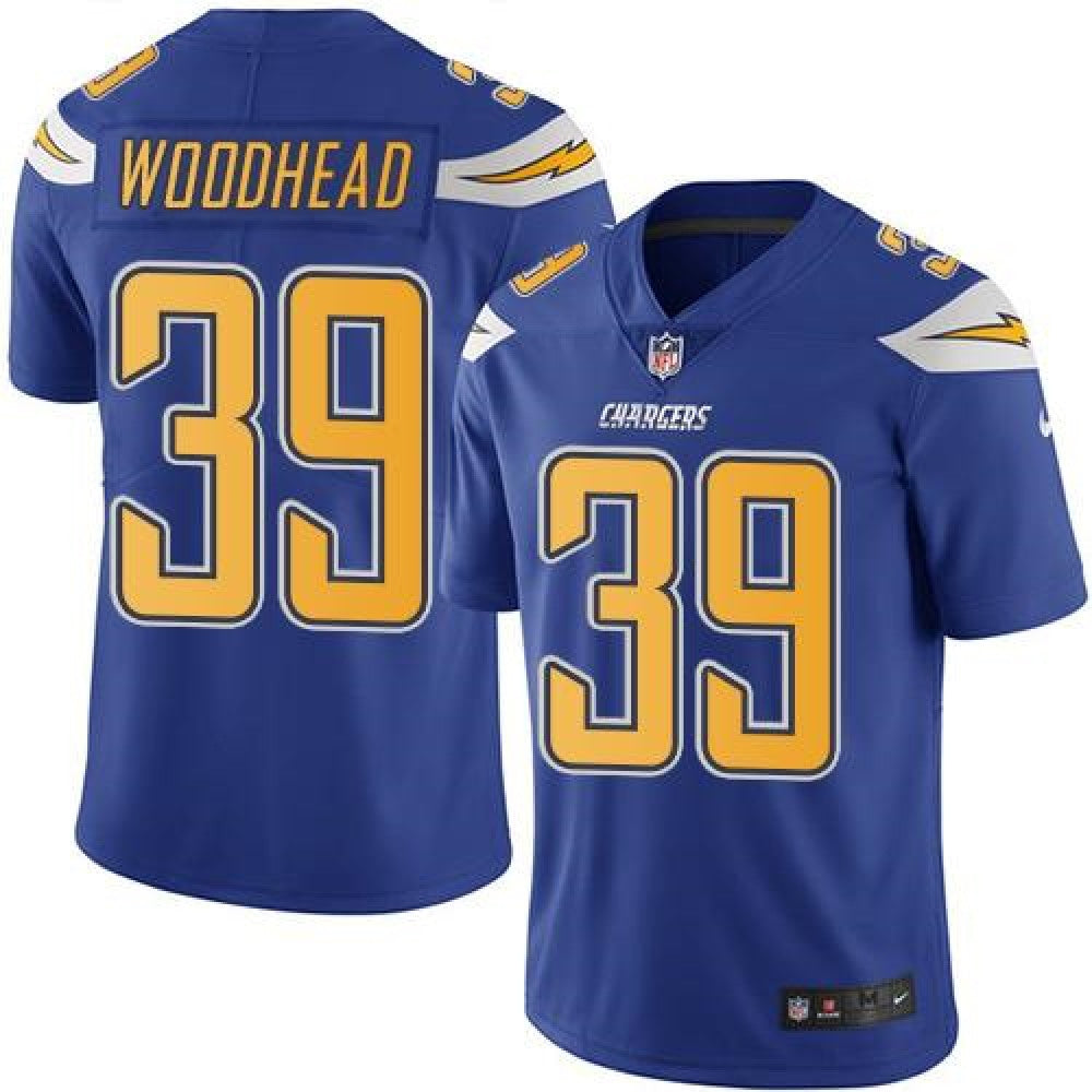 Chargers #39 Danny Woodhead Electric Blue Youth Stitched NFL Limited Rush Jersey 