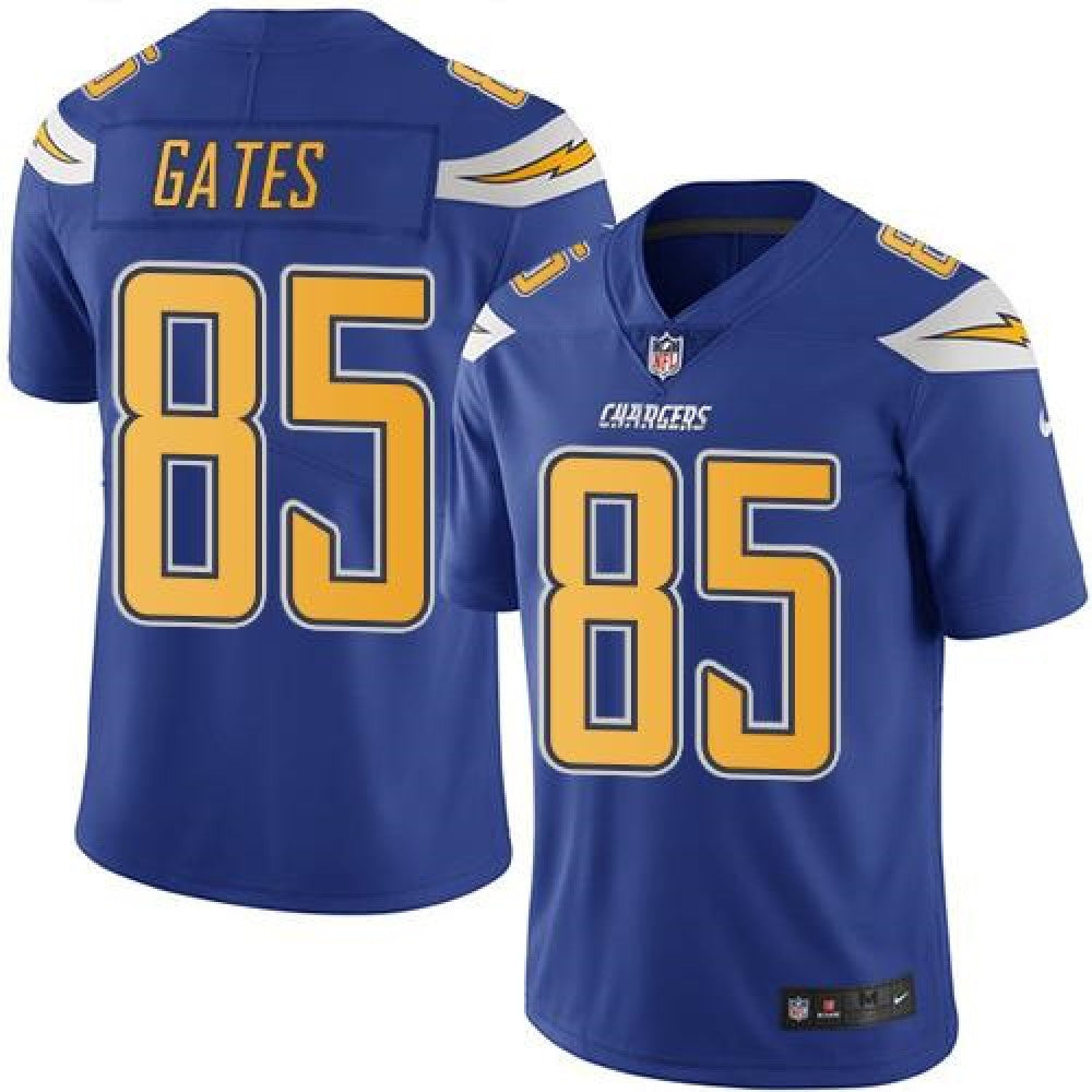 Chargers #85 Antonio Gates Electric Blue Youth Stitched NFL Limited Rush Jersey 