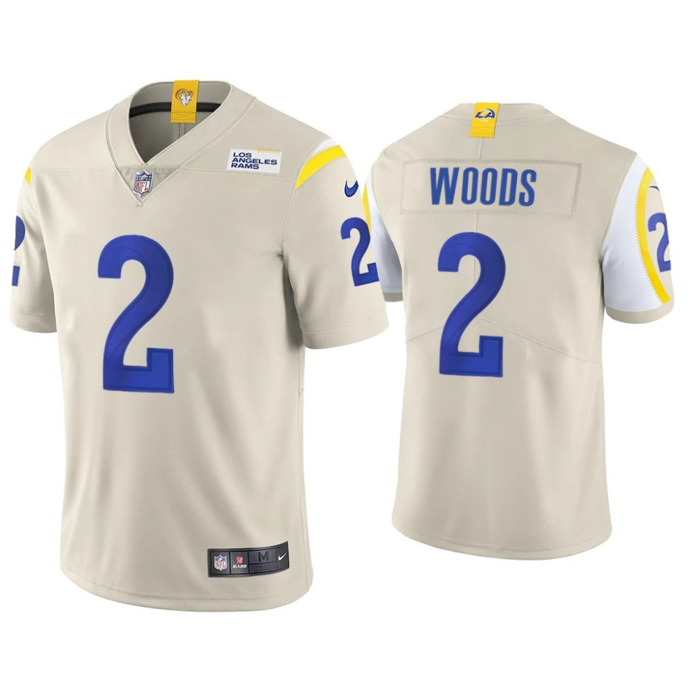 Youth Los Angeles Rams #2 Robert Woods Bone Vapor Untouchable Limited Stitched Jersey 