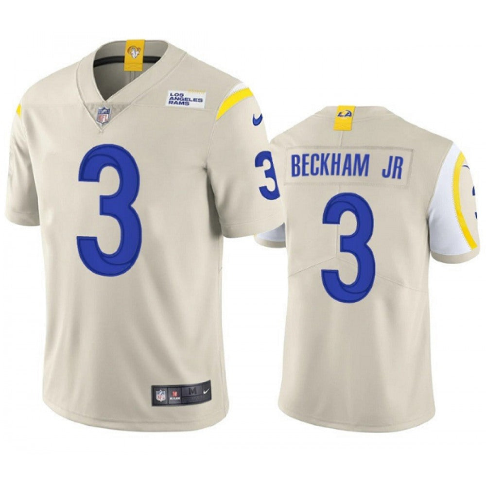 Youth Los Angeles Rams #3 Odell Beckham Jr. Bone Vapor Untouchable Limited Stitched Jersey 
