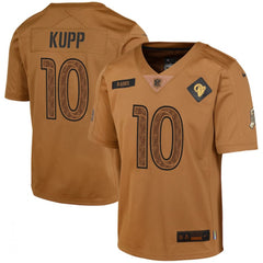 Youth Los Angeles Rams #10 Cooper Kupp 2023 Brown Salute To Service Limited Stitched Football Jersey 