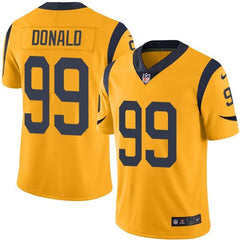 Rams #99 Aaron Donald Gold Youth Stitched NFL Limited Rush Jersey 