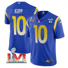 Youth Los Angeles Rams #10 Cooper Kupp Royal 2022 With C Patch Super Bowl LVI Vapor Untouchable Limited Stitched Jersey 