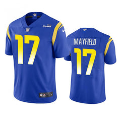 Youth Los Angeles Rams #17 Baker Mayfield Royal Vapor Untouchable Limited Stitched Jersey 