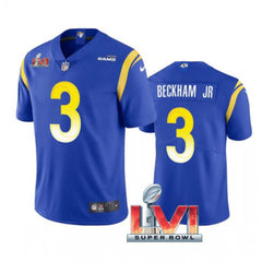 Youth Los Angeles Rams #3 Odell Beckham Jr. Royal 2022 Super Bowl LVI Vapor Untouchable Limited Stitched Jersey 