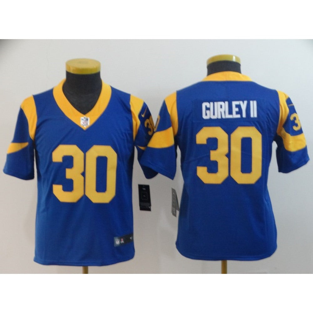Youth Los Angeles Rams #30 Todd Gurley Royal Blue Vapor Untouchable Limited Stitched NFL Jersey 