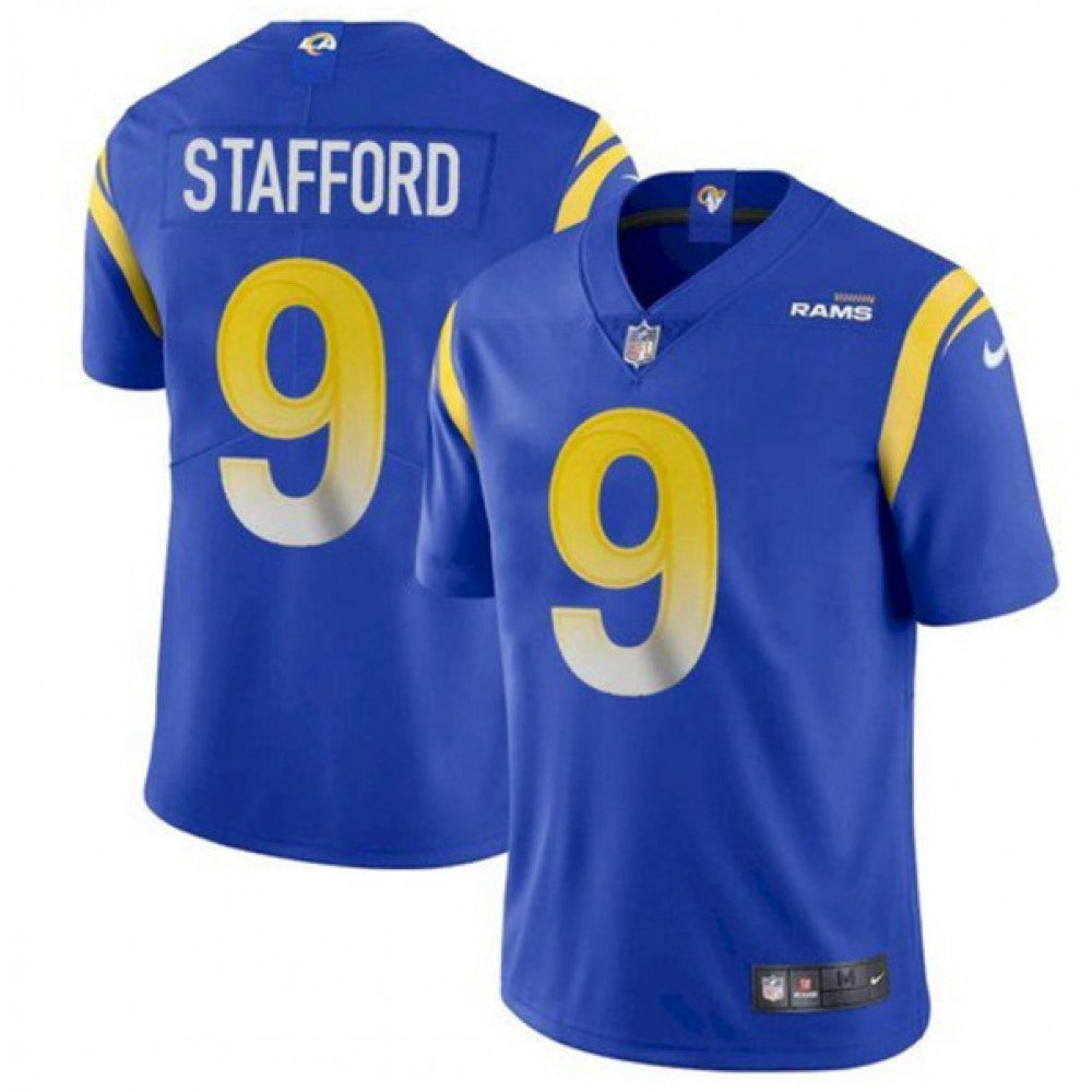 Youth Los Angeles Rams #9 Matthew Stafford Royal Vapor Untouchable Limited Stitched Jersey 