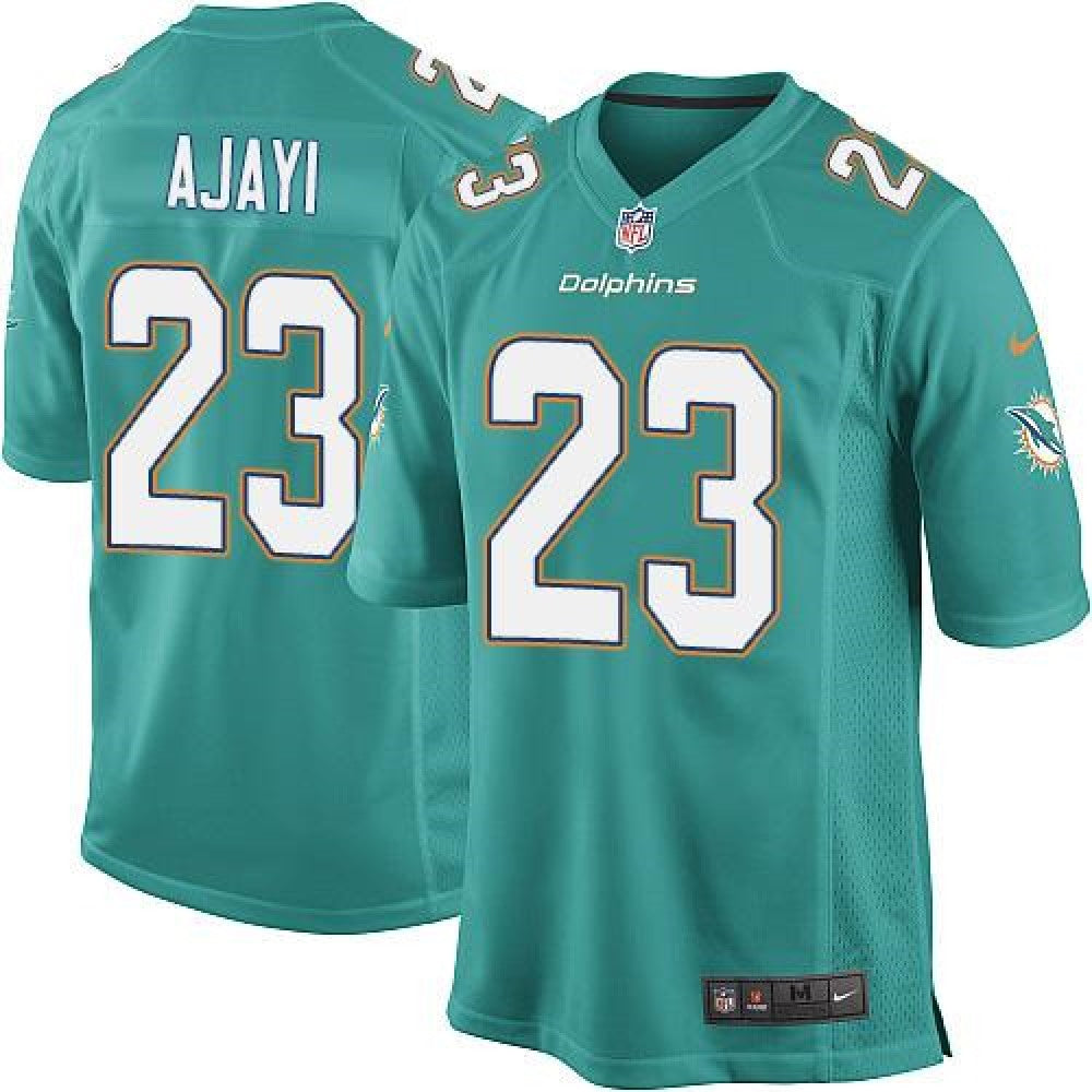 Dolphins #23 Jay Ajayi Aqua Green Team Color Youth Stitched NFL Elite Jersey 