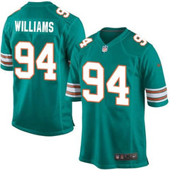 Dolphins #94 Mario Williams Aqua Green Alternate Youth Stitched NFL Elite Jersey 