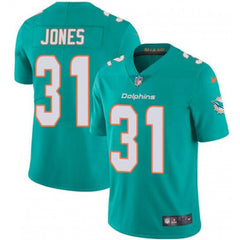 Youth Miami Dolphins #31 Byron Jones Aqua Vapor Untouchable Limited Stitched NFL Jersey 