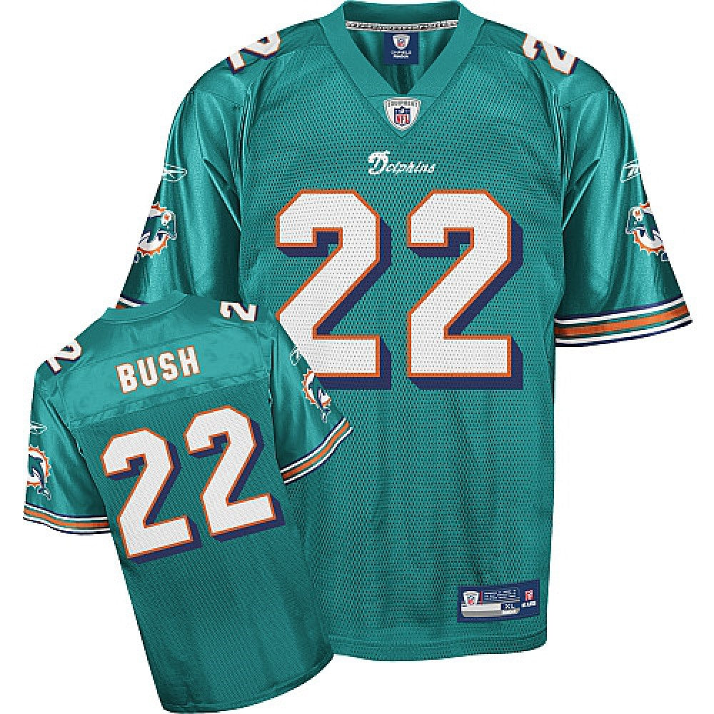 Dolphins #22 Reggie Bush Green Team Color Stitched Youth NFL Jerseys 