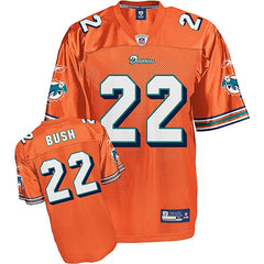 Dolphins #22 Reggie Bush Orange Stitched Youth NFL Jerseys 