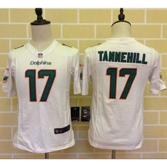 Dolphins #17 Ryan Tannehill White Youth Stitched NFL Elite Jersey 