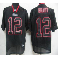 Patriots #12 Tom Brady Lights Out Black Stitched Youth NFL Jersey 