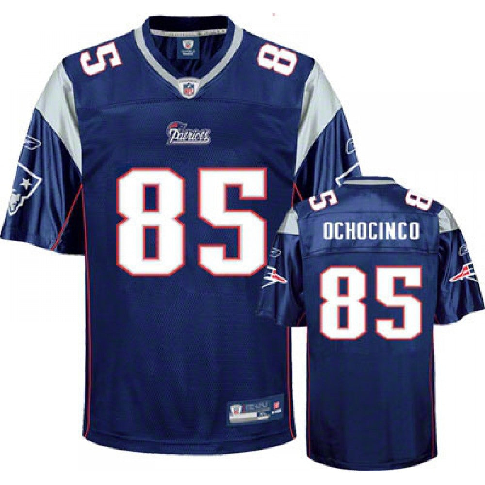 Patriots #85 Chad Ochocinco Blue Stitched Youth NFL Jersey 