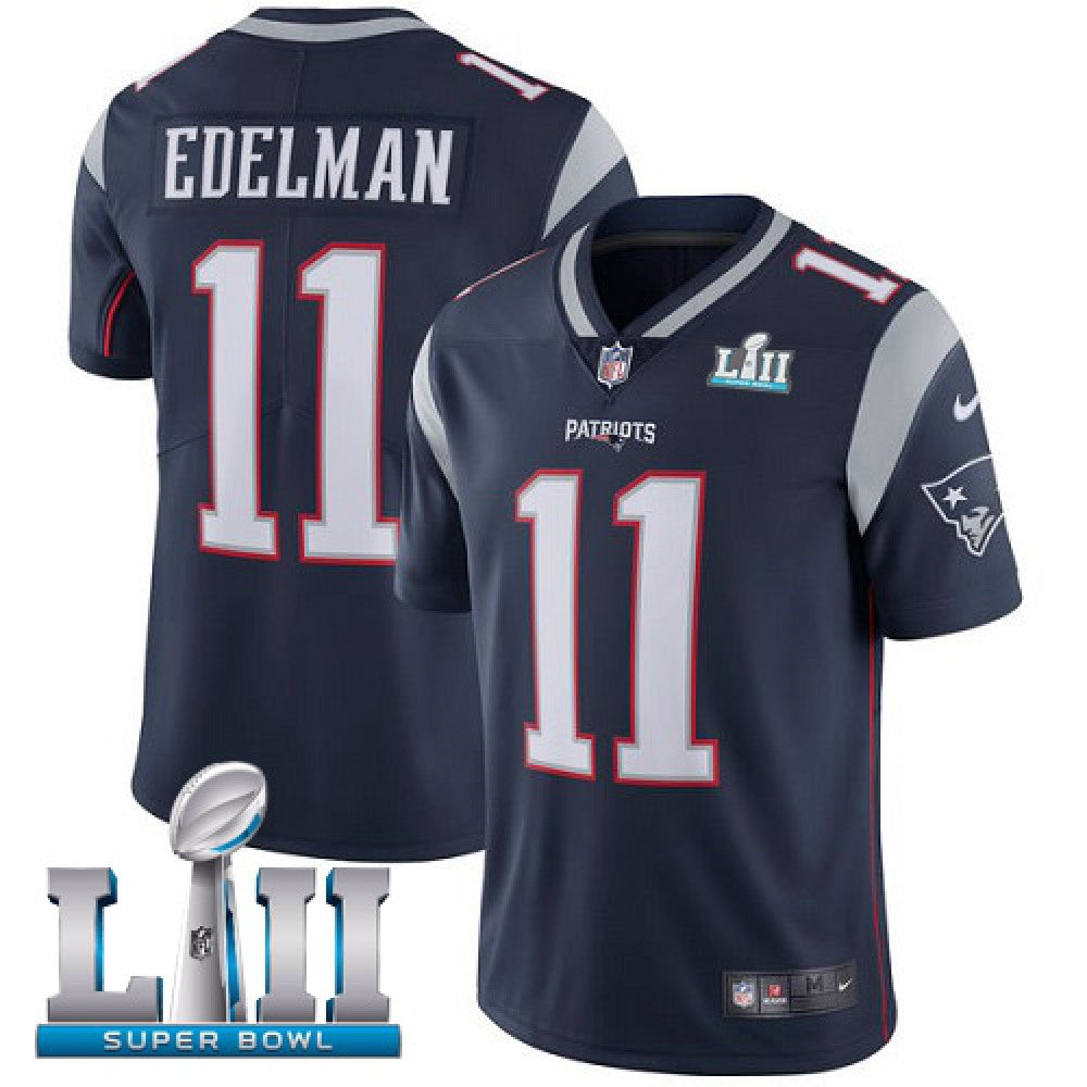 Youth New England Patriots #11 Julian Edelman Navy Vapor Untouchable Limited Stitched NFL Jersey 