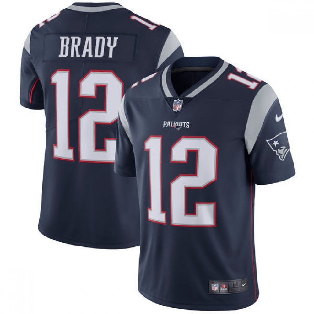 Youth New England Patriots #12 Tom Brady Navy Vapor Untouchable Limited Stitched NFL Jersey 