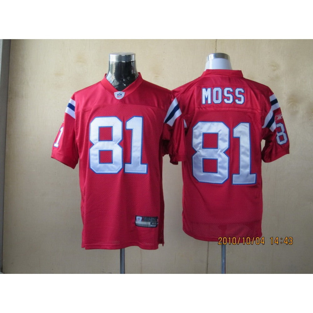 Patriots #81 Randy Moss Red Stitched Youth NFL Jersey 